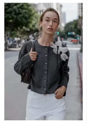 ZARA 플라워 리브 자켓 L