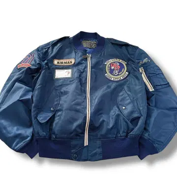 새상품급 TEDMAN MA-1 플라이트 자켓 네이비 XL 와펜