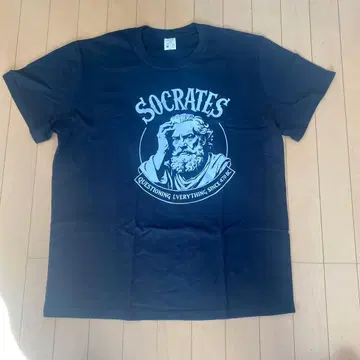 소크라테스 프린트 T셔츠 블랙