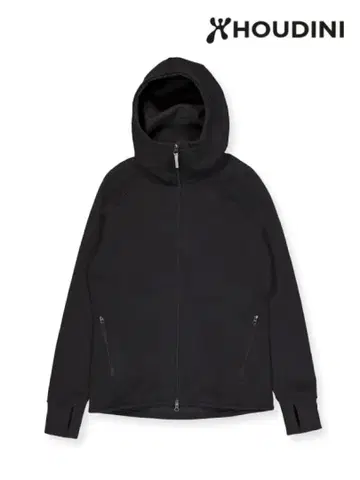 Houdini 블랙 풀 지퍼 후디