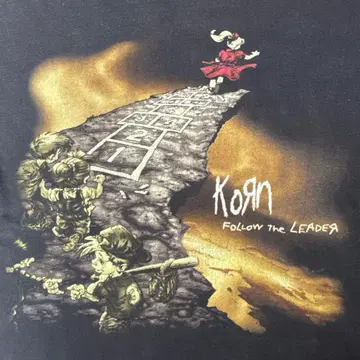 Korn 티셔츠 follow the leader 빈티지 90s