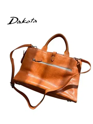 다코타 2way 핸드백 숄더 브라운 가죽