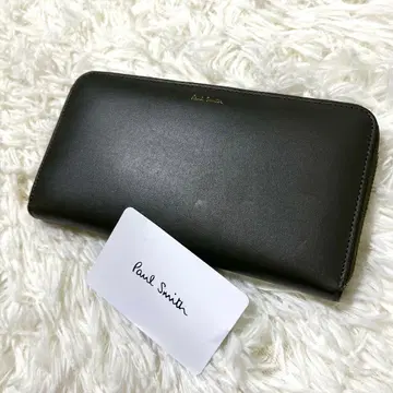 Paul Smith 폴스미스 장지갑 라운드 지퍼 가죽 그린