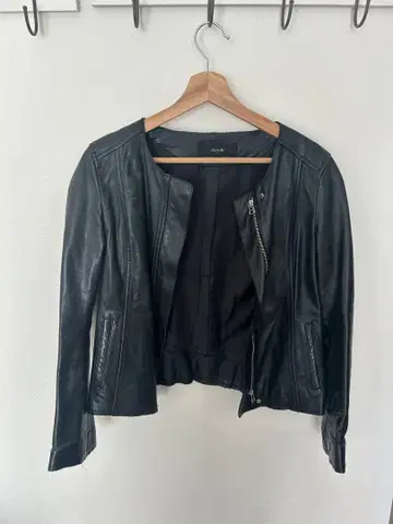 allureville 블랙 가죽 자켓 사이즈 2