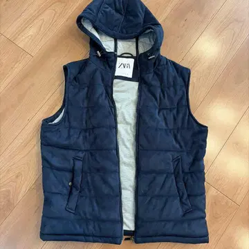 ZARA 네이비 다운 베스트 L 사이즈