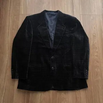니딕 벨벳 자켓 체크 블랙 블랙 계열 빅 사이즈?