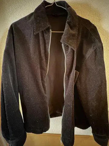 블랙 코듀로이 자켓