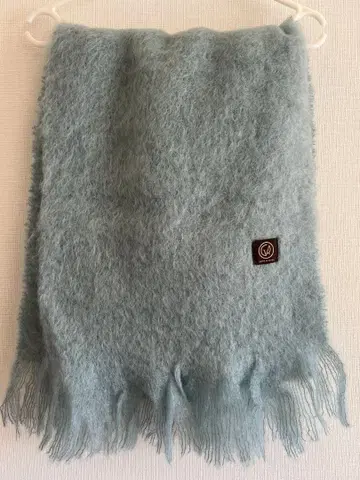MANTAS EZCARAY 모헤어 머플러 블루 그레이