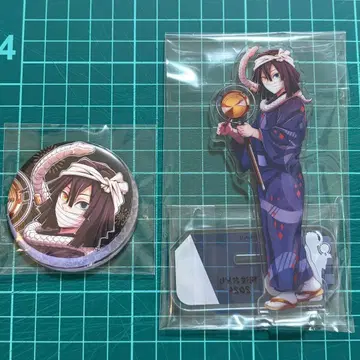 귀멸의 칼날 아와오도리 이쿠로 오바나이 아크릴 스탠드 캔뱃지