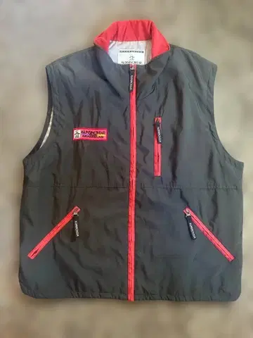 Munsingwear GRANDSLAM 베스트 그레이/레드 XL