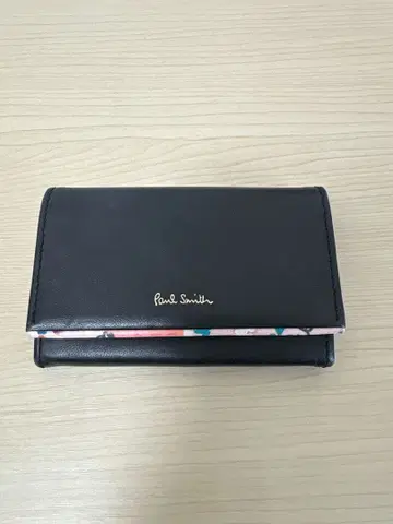 Paul Smith 명함지갑 블랙 꽃무늬