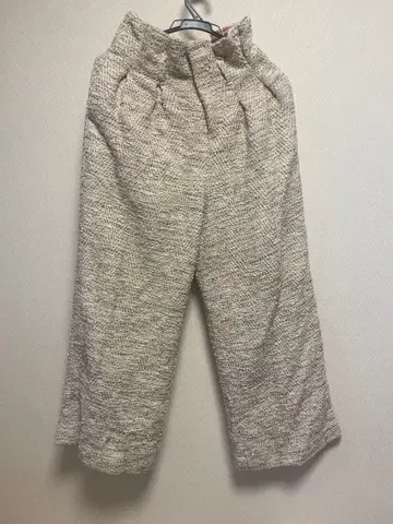 SOWA 베이지 계열 트위드 팬츠