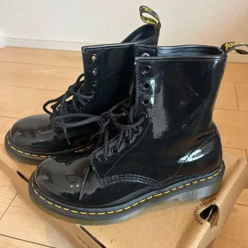 Dr. Martens 1460 W 블랙 부츠 UK5 24cm 에나멜