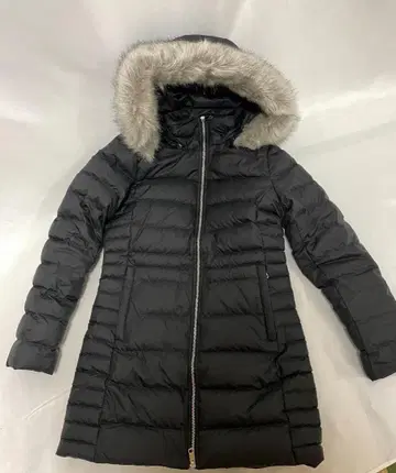 새상품급 타미힐피거 후드 부착 다운 자켓 블랙 (S 사이즈)