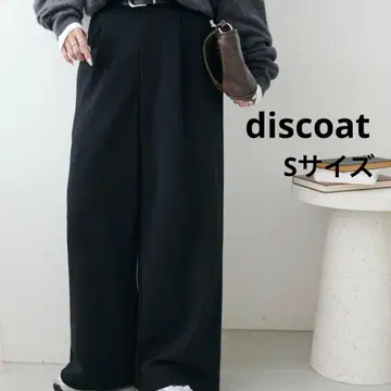 discoat 깔끔한 맨투맨 라이크 팬츠 블랙 S 사이즈