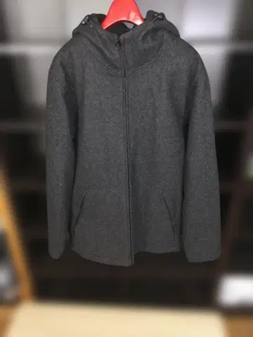 90's 올드 유니클로 네이비 택 울 후드 자켓 L 사이즈