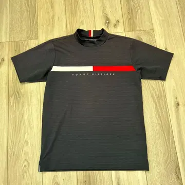 TOMMY HILFIGER 다크 네이비 하이넥 셔츠