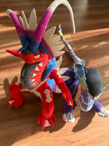 미라이돈과 코라이돈 봉제 인형 2개 세트