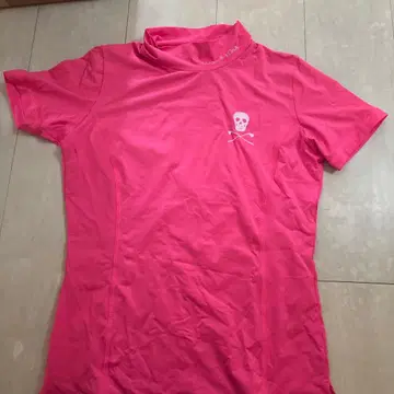 MARK & LONA 핑크 하이넥 셔츠