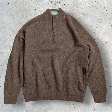 Paul Stuart 폴 스튜어트 니트 울 브라운 계열 L