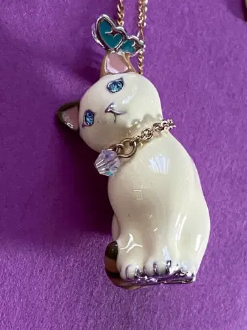 미사용 ANNA SUI 목걸이 고양이