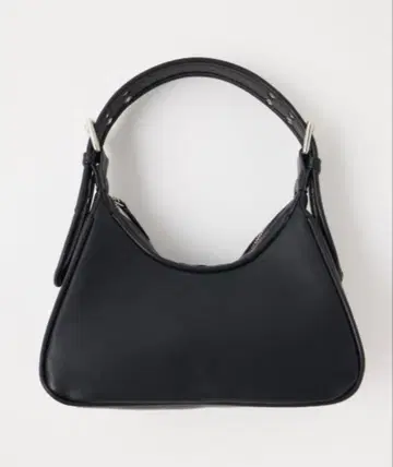 MOUSSY 블랙 가죽 핸드백