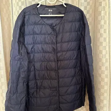 유니클로 울트라 라이트 다운 여성용 네이비 L 수납 봉투 포함