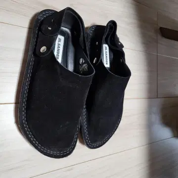 JIL SANDER 블랙 사보 클로그 샌들