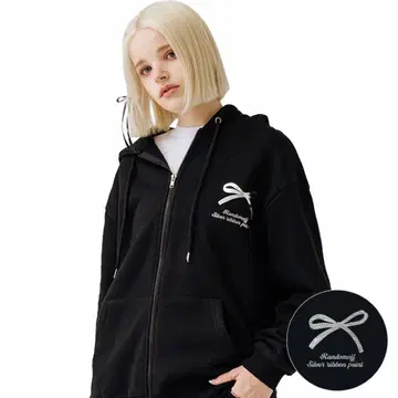 randomoff SILVER RIBBON 후드티