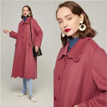 [ 중고 ] tnewties 핑크 코트 침대에서 쿠키 먹지 마