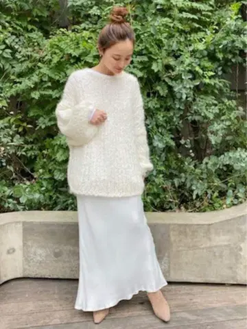 plage 큐프라 cu 새틴 스커트 36