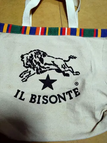 IL BISONTE 토트백 라이온 로고