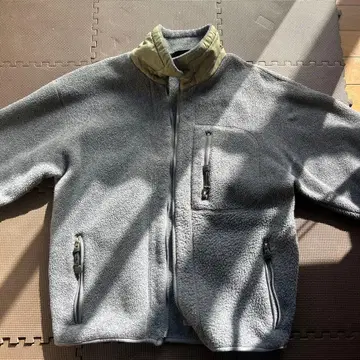 그레이 플리스 자켓 집업