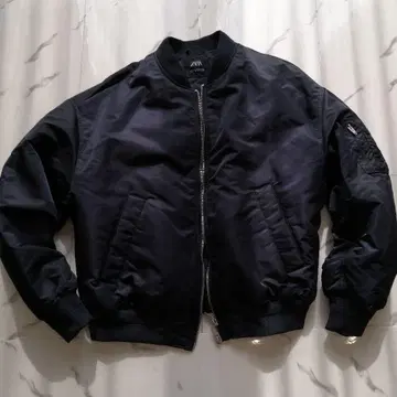 [ 컨디션 최상 ] ZARA 남성용 MA-1 점퍼 자켓 XL 네이비