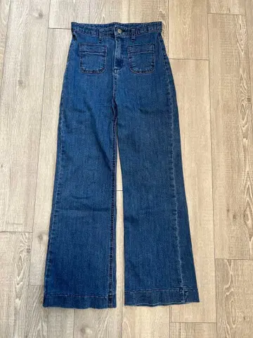 블루파랑 데님 M 사이즈 다크 블루