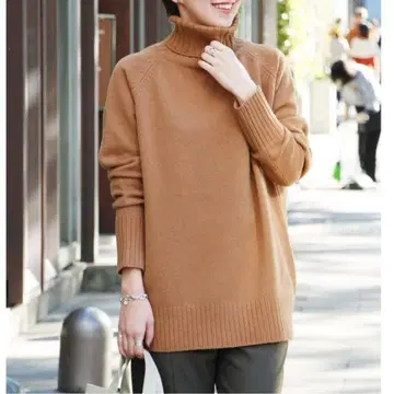 JOURNAL STANDARD 파인 울 하이넥 니트 튜닉