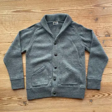 Beams 그레이 숄카라 가디건 L 사이즈