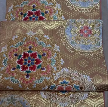 육통 순수 실크 후쿠로 오비 성인식 후리소데 기모노