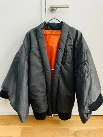 그레이 MA-1 자켓 오버 사이즈