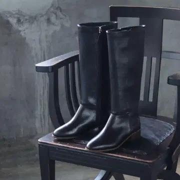 SESTO 우드 힐 조퍼스 롱 부츠