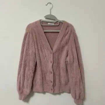 나일론 100% 핑크 가디건 L 사이즈