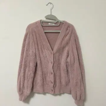 나일론 100% 핑크 가디건 L 사이즈