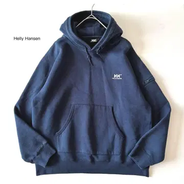 헬리한센 후드티 HH 자수 로고 풀오버 후디