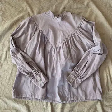 6 로쿠 연보라 긴팔 셔츠