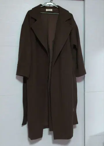 미라 오웬 가을/겨울 벨티드 가운 코트 브라운 프리 사이즈