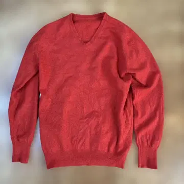 캐시미어 100% 오렌지 니트