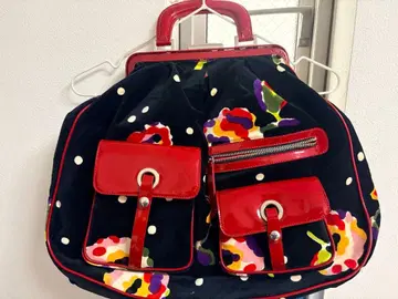 모스키노 꽃무늬 가마구치 백