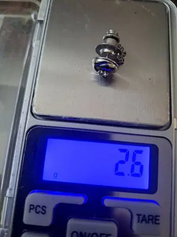 싱글 볼 다이아몬드 브로치 넥타이핀