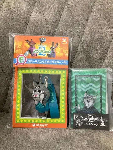 주토피아2 해피 복권 파우버드 마스코트 키링 멀티 케이스