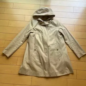 이에나 울 충전솜 라이너 부착 후드 코트 36